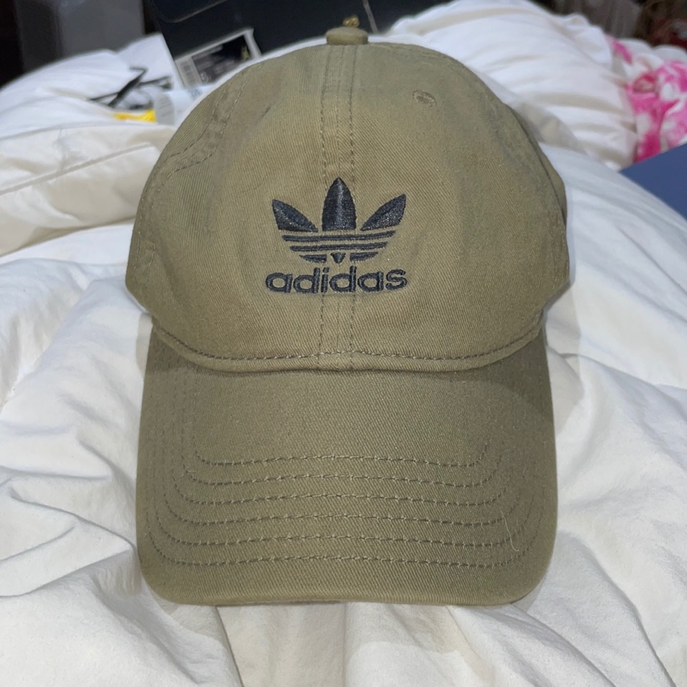 Adidas army green hat